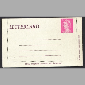 Lettercard LC92 7c on grey